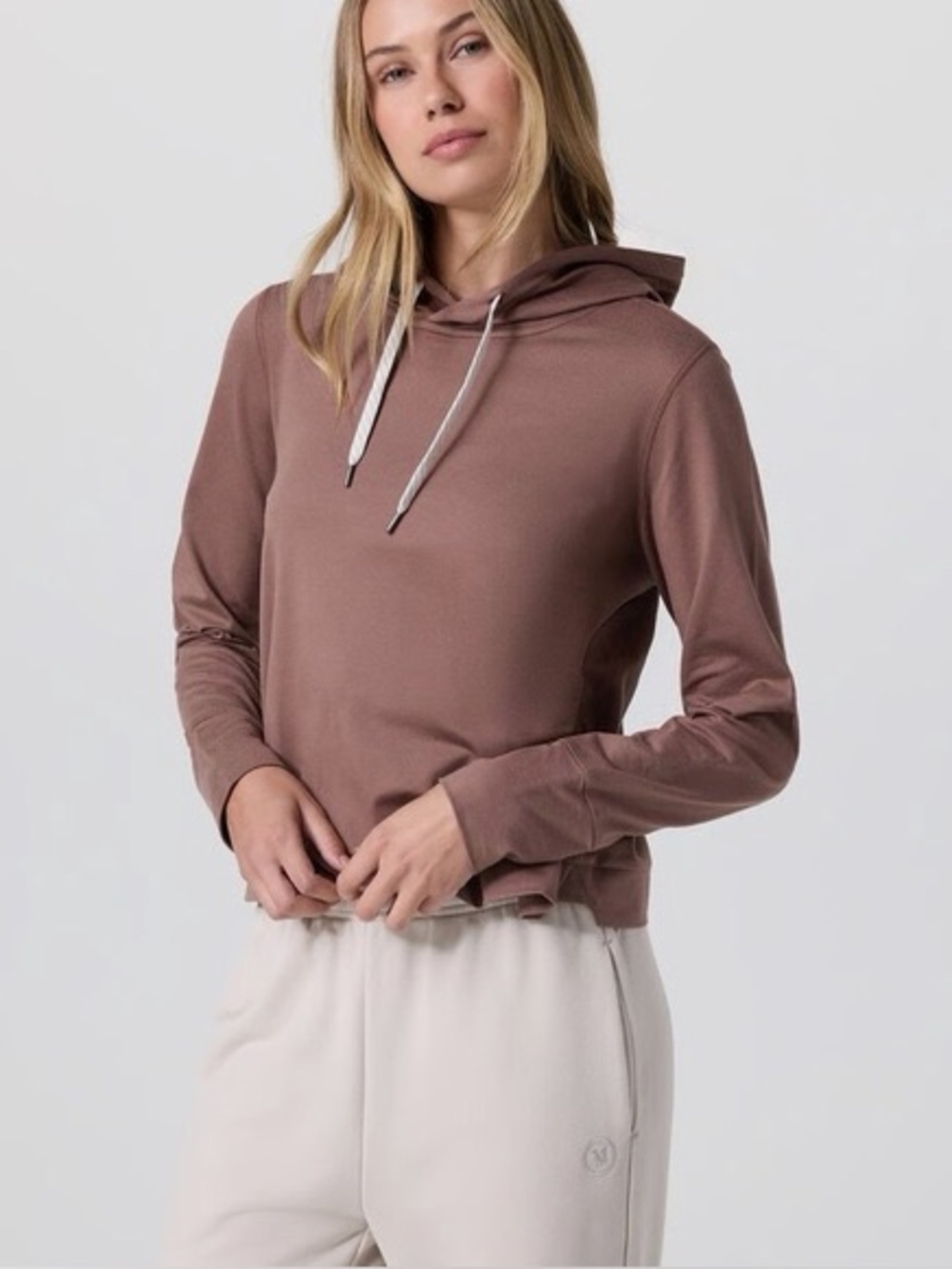 Vuori Halo Essential Hoodie Brown Size Large